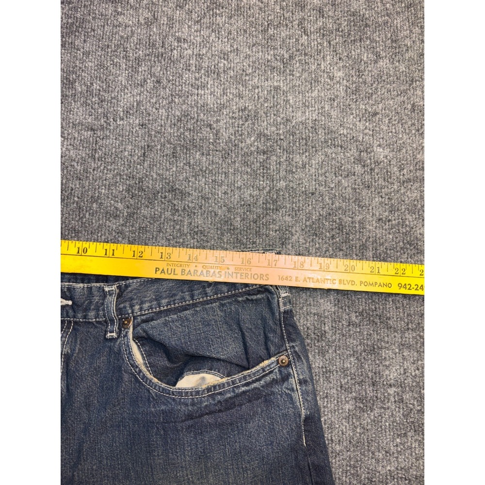 Polo Ralph Lauren Jeans Men 36/30 Blue Denim Medium Wash Streetwear Straight Leg - Picture 9 of 12